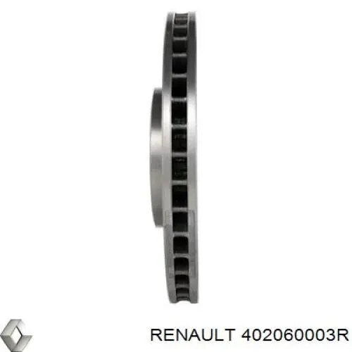 Диск гальмівний передній Renault (RVI) 402060003R