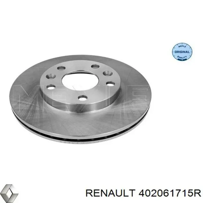 Диск переднього гальма Renault (RVI) 402061715R ціна, від 43.74 USD
