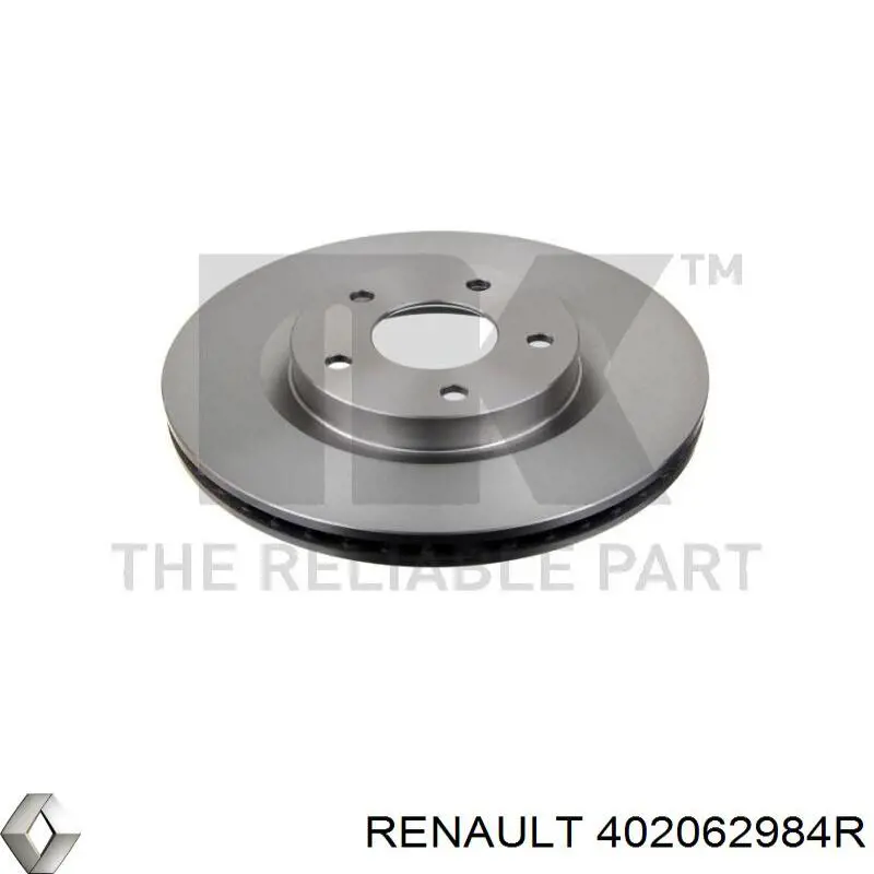 Диск переднього гальма Renault (RVI) 402062984R ціна, від 29.98 USD