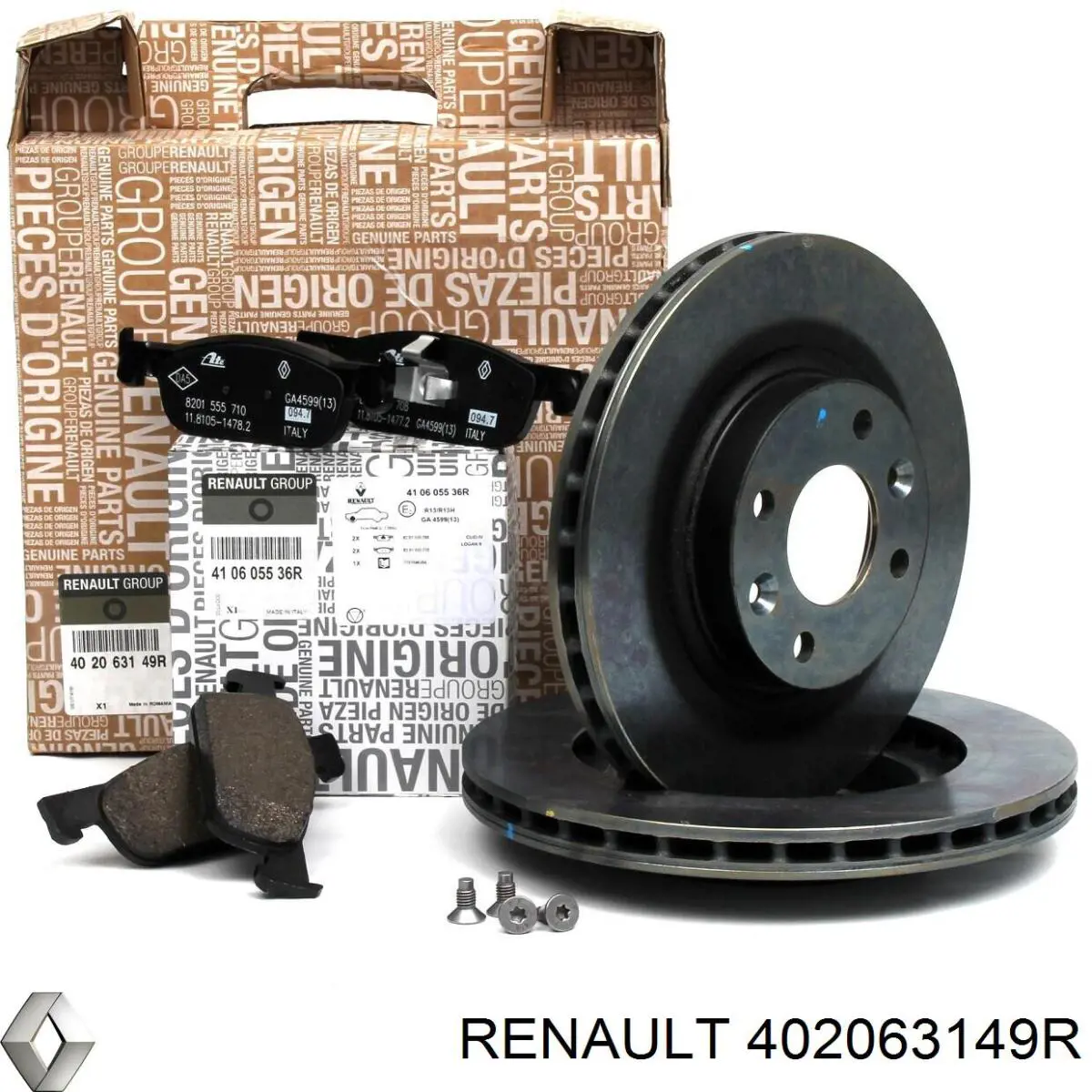 Диск гальмівний передній Renault (RVI) 402063149R
