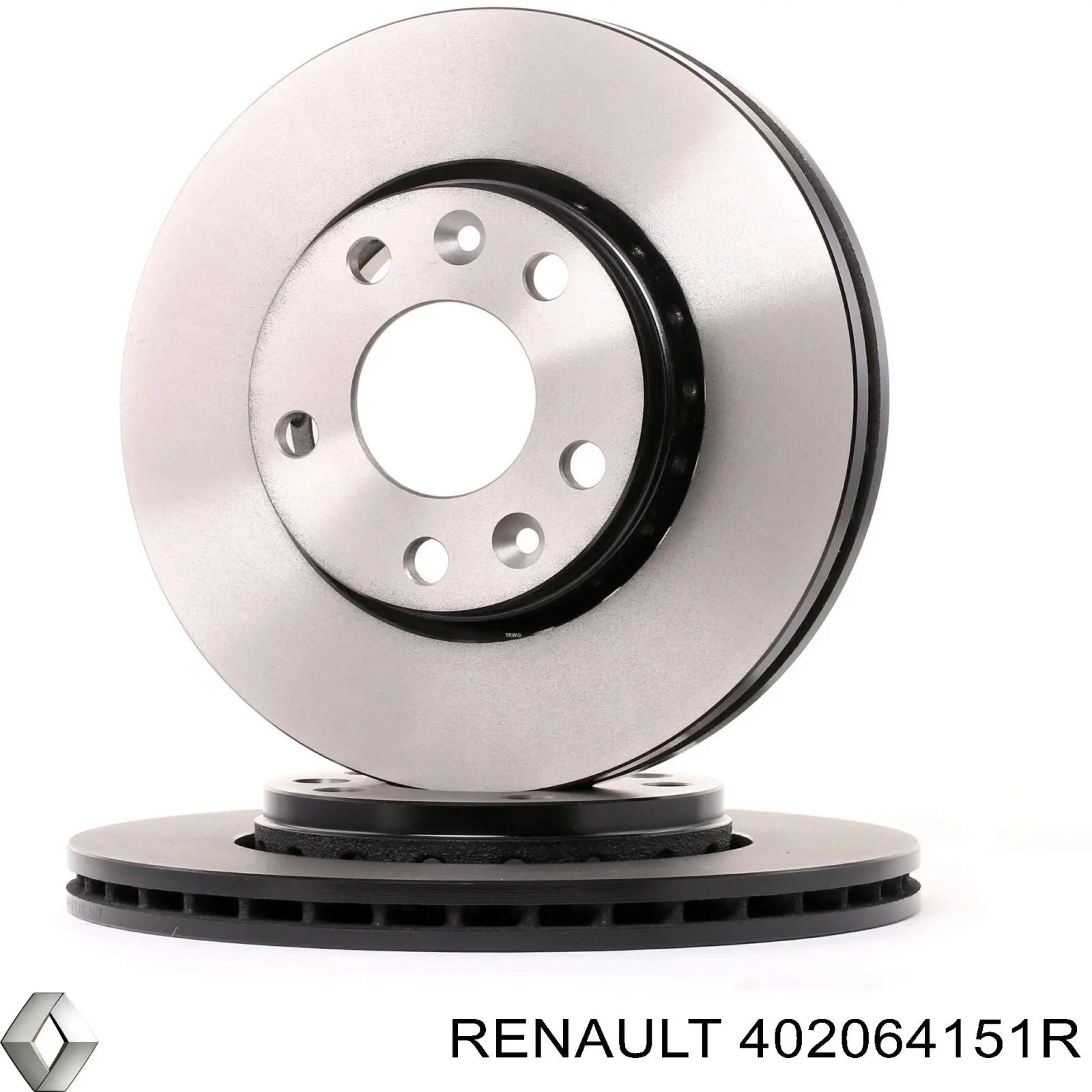Диск переднього гальма Renault (RVI) 402064151R ціна, від 41.32 USD