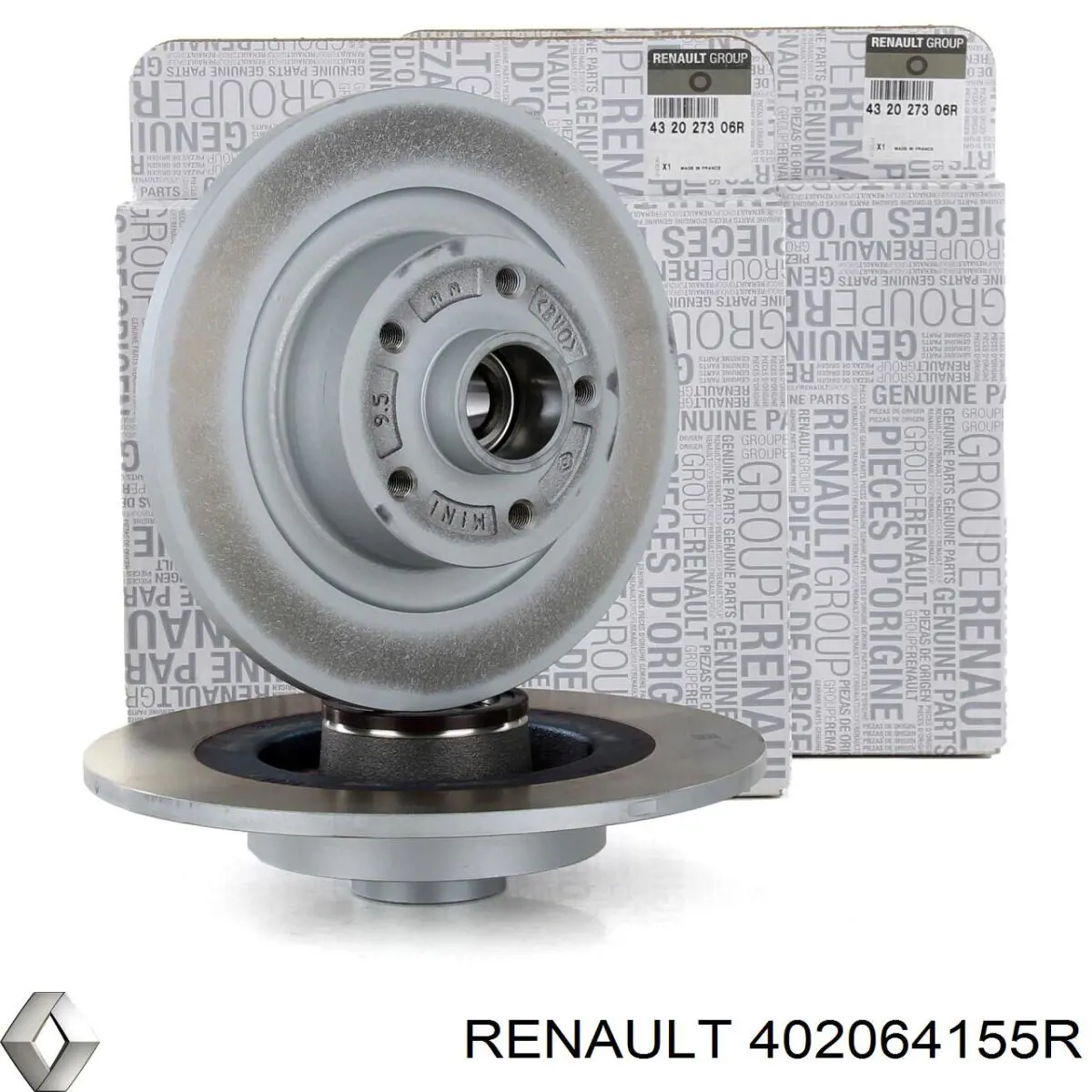 Диск переднього гальма Renault (RVI) 402064155R ціна, від 79.22 USD