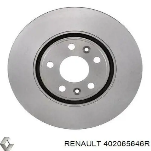 Диск переднього гальма Renault (RVI) 402065646R ціна, від 73.65 USD