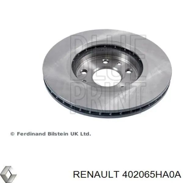 Диск переднього гальма Renault (RVI) 402065HA0A ціна, від 21.54 USD