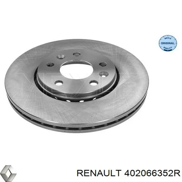 Диск переднього гальма Renault (RVI) 402066352R ціна, від 72.16 USD