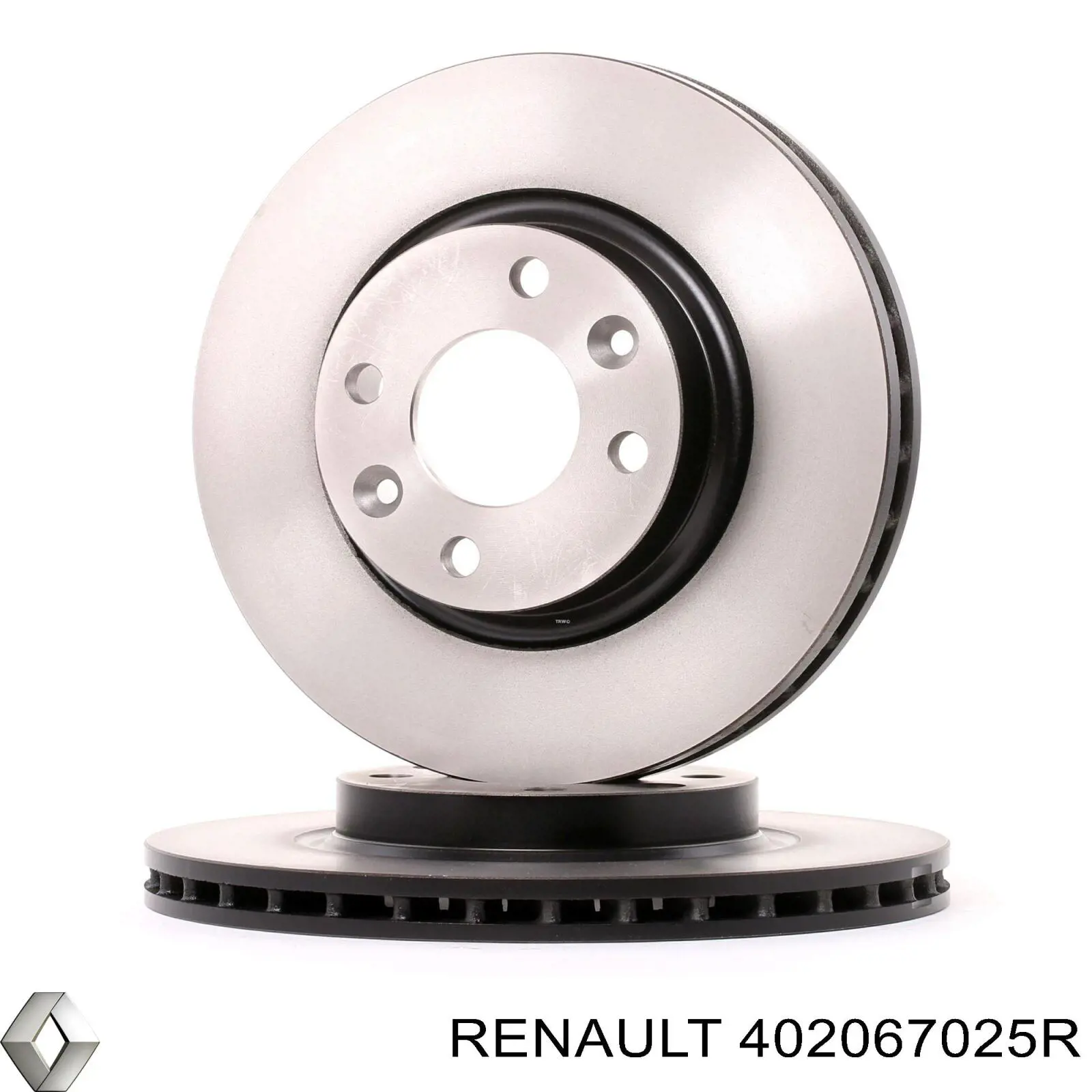 Диск переднього гальма Renault (RVI) 402067025R ціна, від 32.79 USD