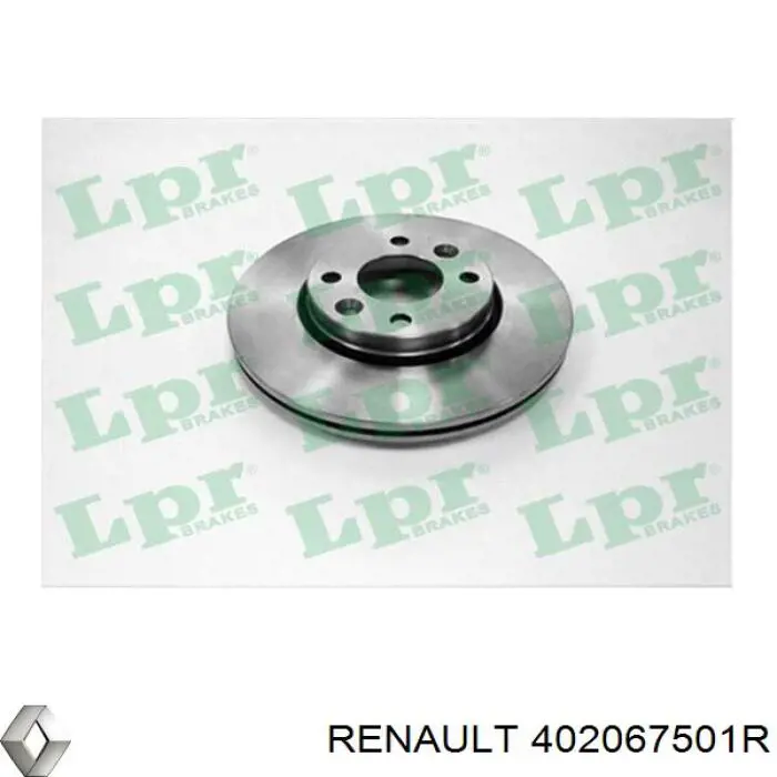 Диск гальмівний передній Renault (RVI) 402067501R