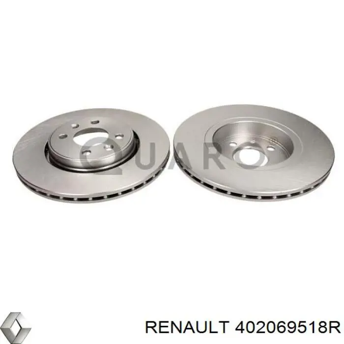 402069518R Renault (RVI) Гальмо дискове переднє
