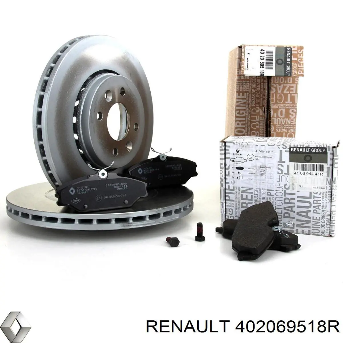 Диск переднього гальма Renault (RVI) 402069518R ціна, від 29.35 USD