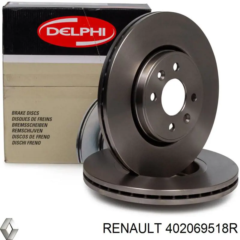 Гальмівні диски передні 402069518R Renault (RVI)