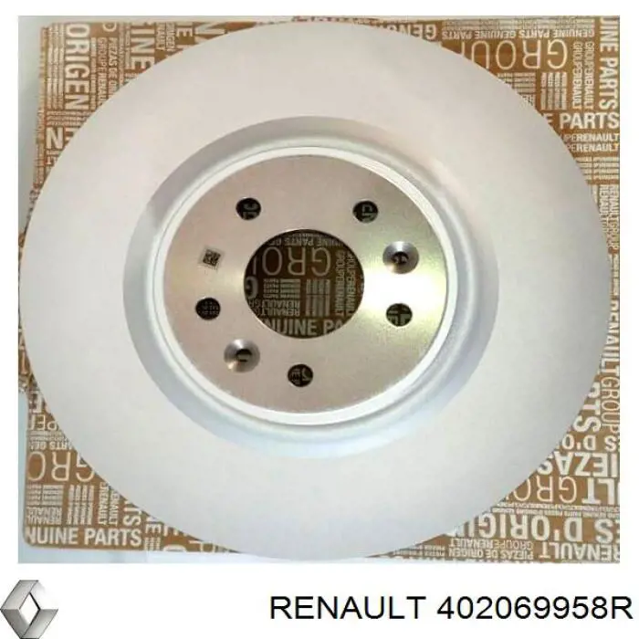 Диск переднього гальма Renault (RVI) 402069958R ціна, від 156.93 USD