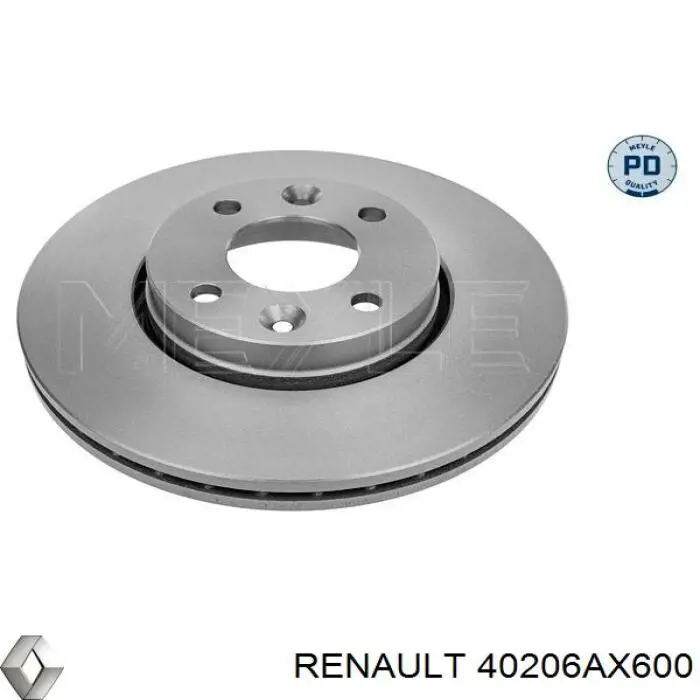 40206AX600 Renault (RVI) диск гальмівний передній