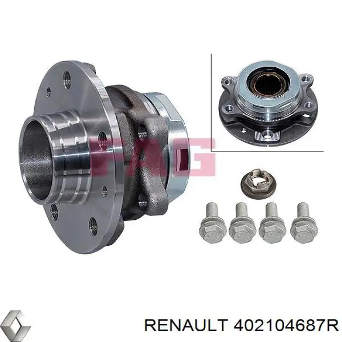 402104687R Renault (RVI) Маточина (передня)