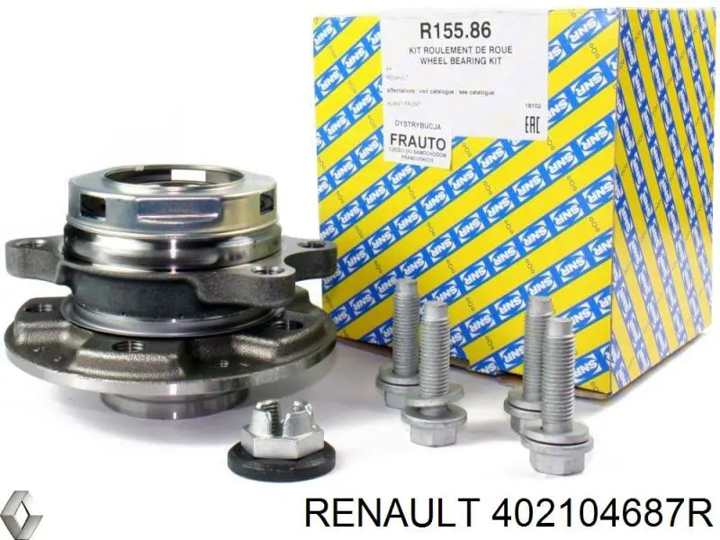 Купити 402104687R Renault (RVI) Маточини передніх коліс