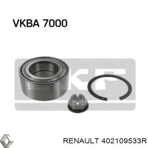 Підшипник маточини задньої Renault (RVI) 402109533R ціна, від 54.54 USD