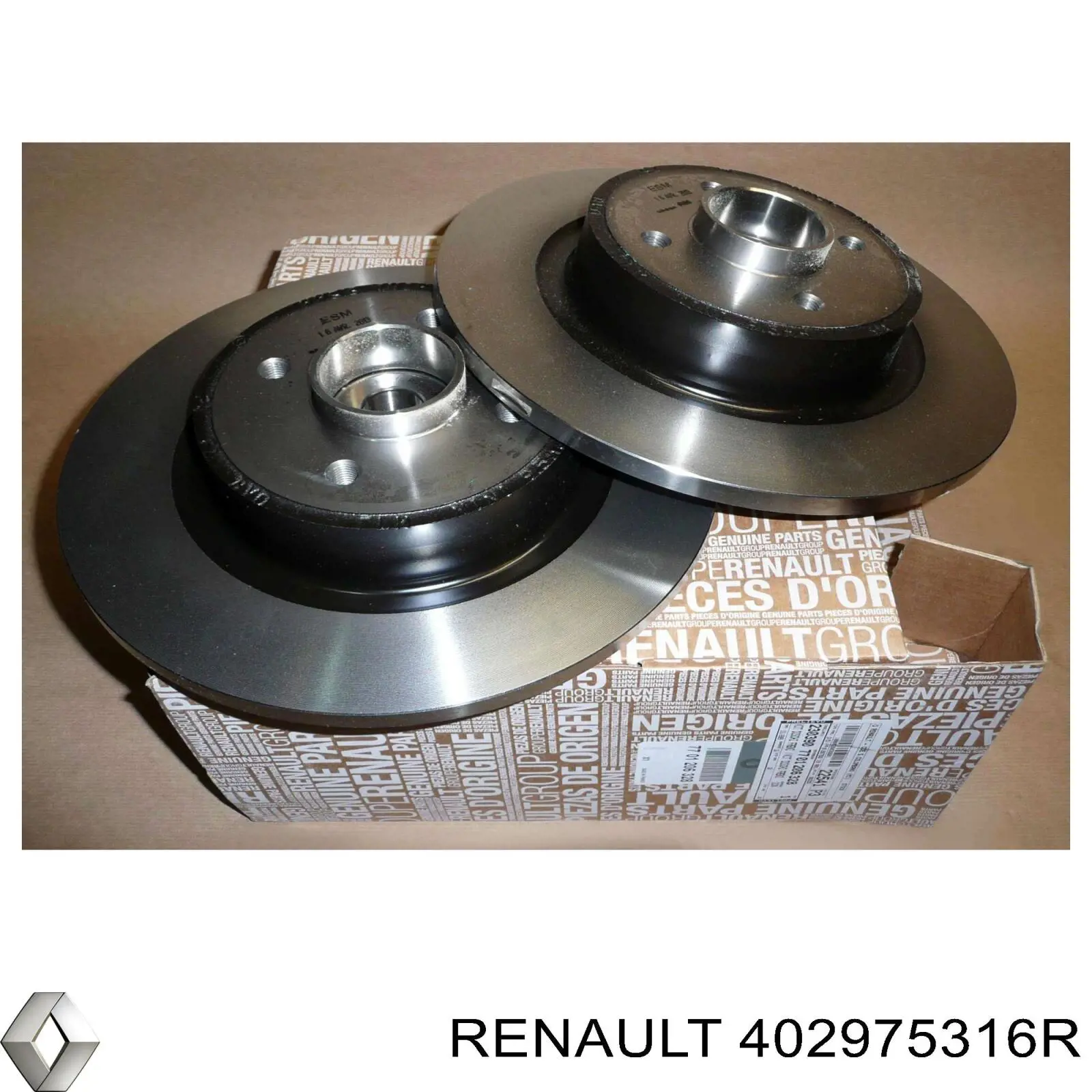Диск переднього гальма Renault (RVI) 402975316R ціна, від 157.58 USD