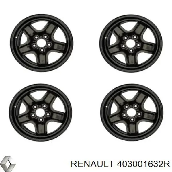 403001632R Renault (RVI) диск колісний стальний (штампований)