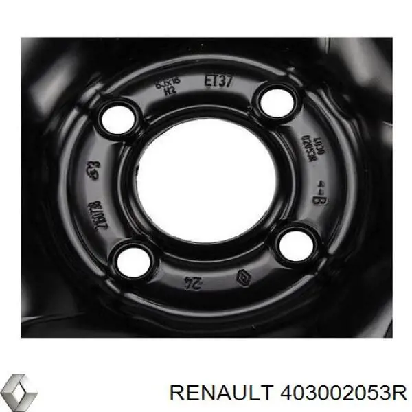 403002053R Renault (RVI) диск колісний стальний (штампований)