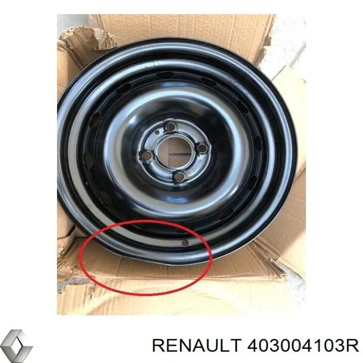403008751R Renault (RVI) диск колісний стальний (штампований)