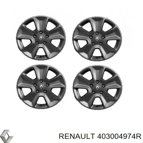 Купити 403004974R Renault (RVI) Диски колісні литі (легкосплавні, титанові)