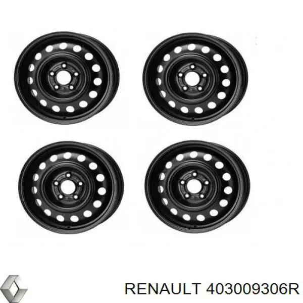 Диск колісний стальний (штампований) 403009306R Renault (RVI)