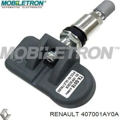 407001AY0A Renault (RVI) датчик тиску повітря в шинах
