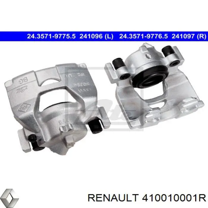 410010001R Renault (RVI) супорт гальмівний передній правий