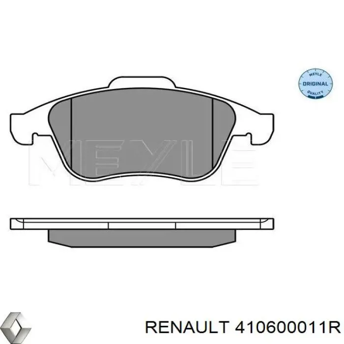Гальмівні колодки Renault (RVI) 410600011R ціна, від 29.63 USD
