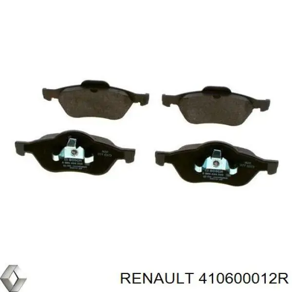 Колодки гальмівні передні, дискові 410600012R Renault (RVI)