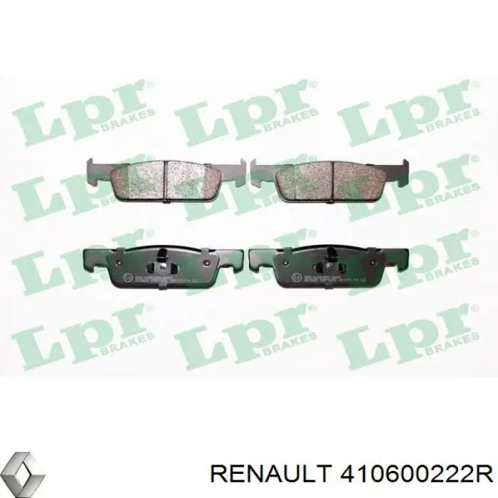 410600222R Renault (RVI) Передні гальмівні колодки