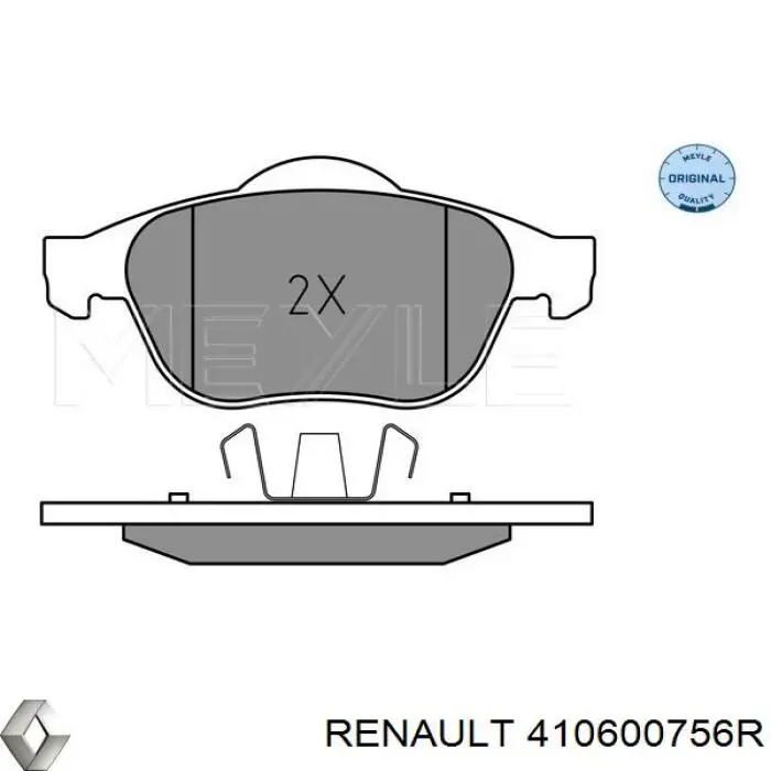 Передні тормозні колодки 410600756R Renault (RVI)