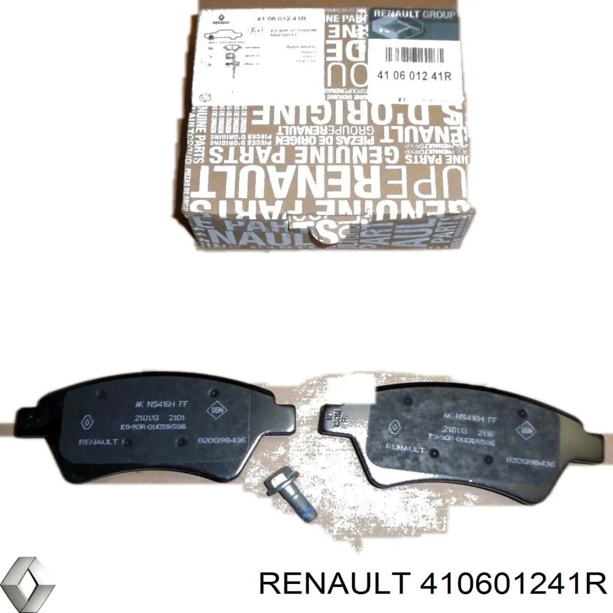 Гальмівні колодки Renault (RVI) 410601241R ціна, від 19.36 USD