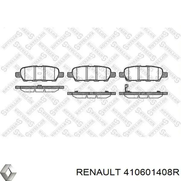 Купити 410601408R Renault (RVI) Задні колодки