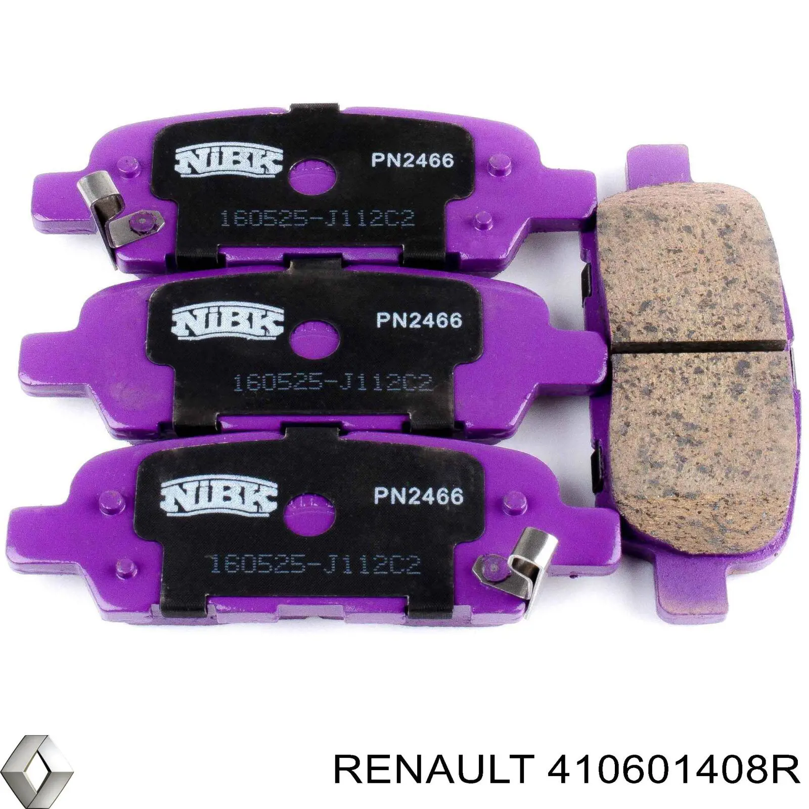 Задні гальмівні колодки Renault (RVI) 410601408R ціна, від 19.10 USD