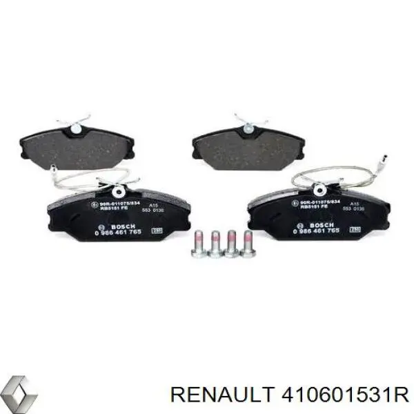 Гальмівні колодки Renault (RVI) 410601531R ціна, від 20.32 USD