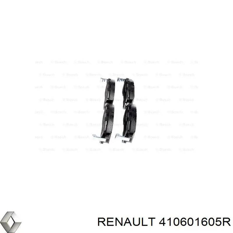 Передні тормозні колодки 410601605R Renault (RVI)