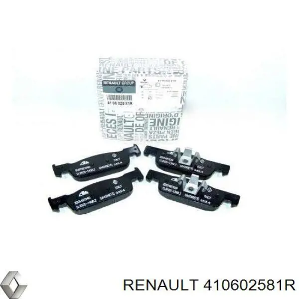 Купити 410602581R Renault (RVI) Колодки гальмівні передні, дискові