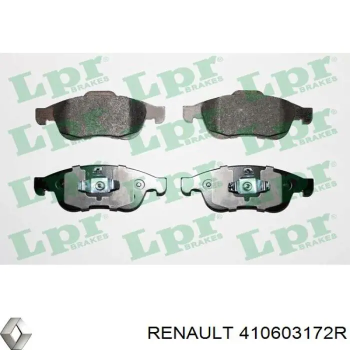 410603172R Renault (RVI) Передні гальмівні колодки