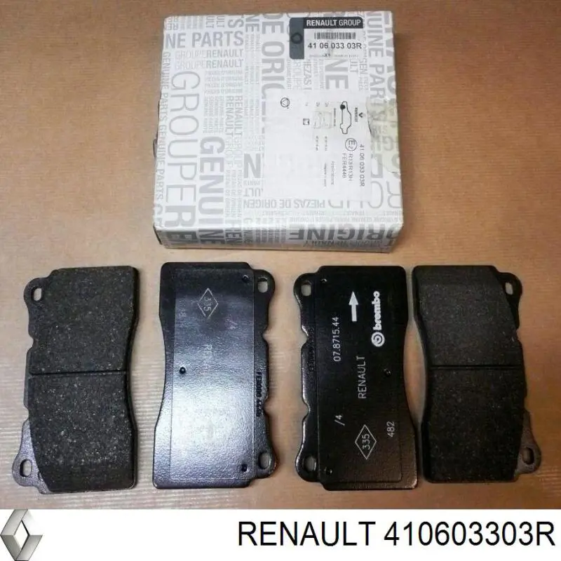 Гальмівні колодки Renault (RVI) 410603303R ціна, від 45.01 USD