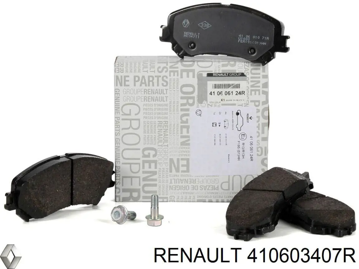 Гальмівні колодки Renault (RVI) 410603407R ціна, від 29.20 USD