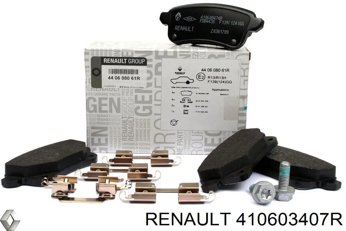 Купити 410603407R Renault (RVI) Колодки гальмівні передні, дискові