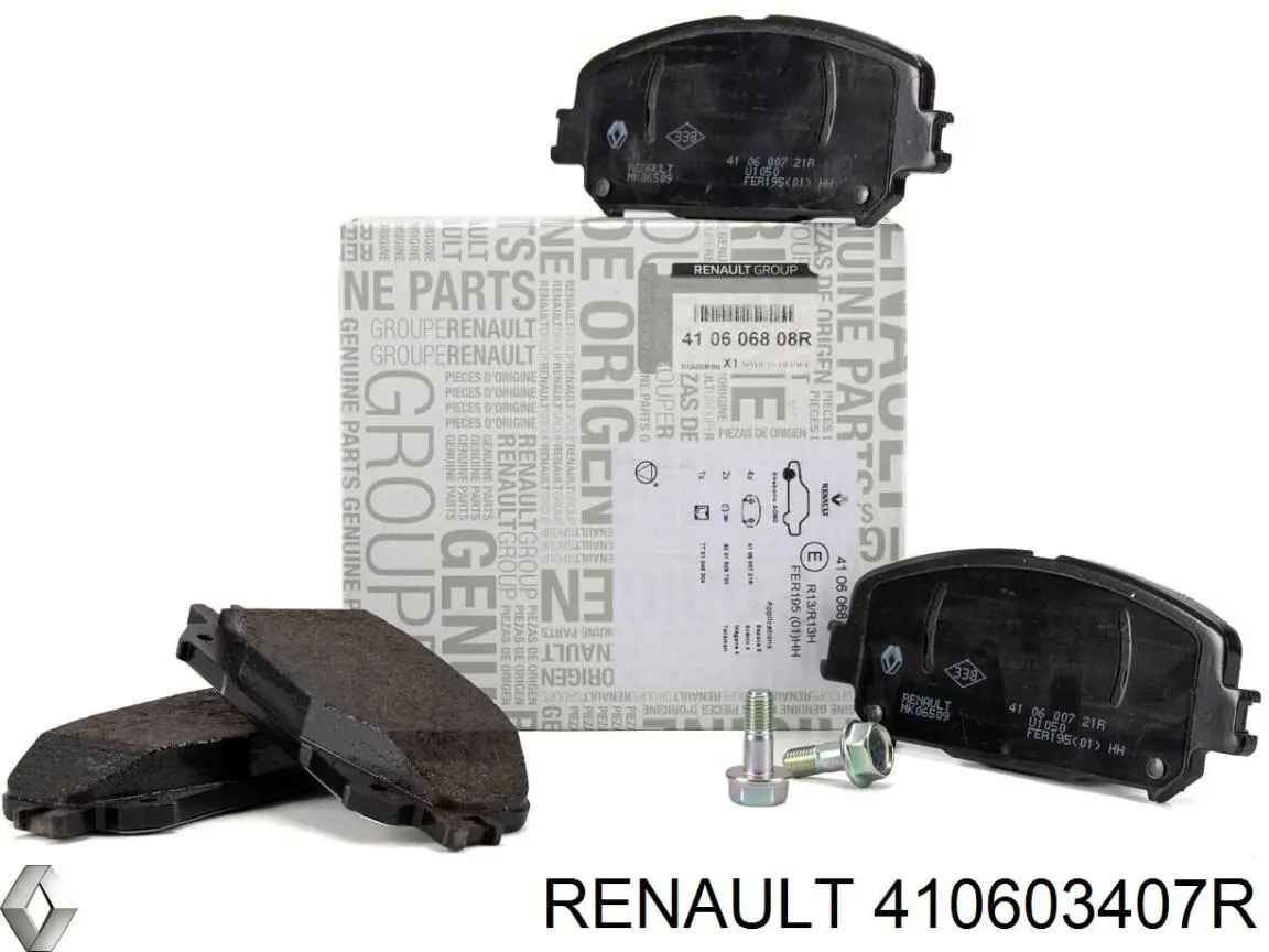 Передні тормозні колодки 410603407R Renault (RVI)