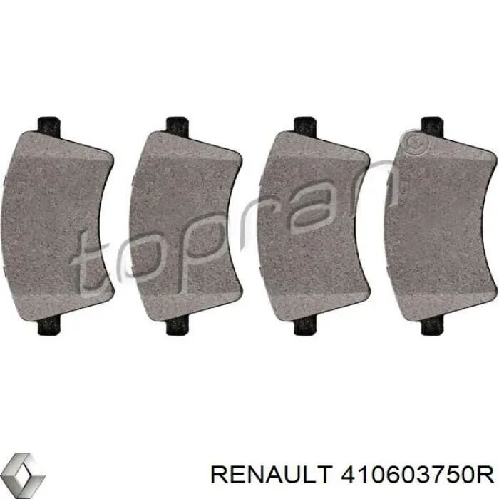 Купити 410603750R Renault (RVI) Колодки гальмівні передні, дискові