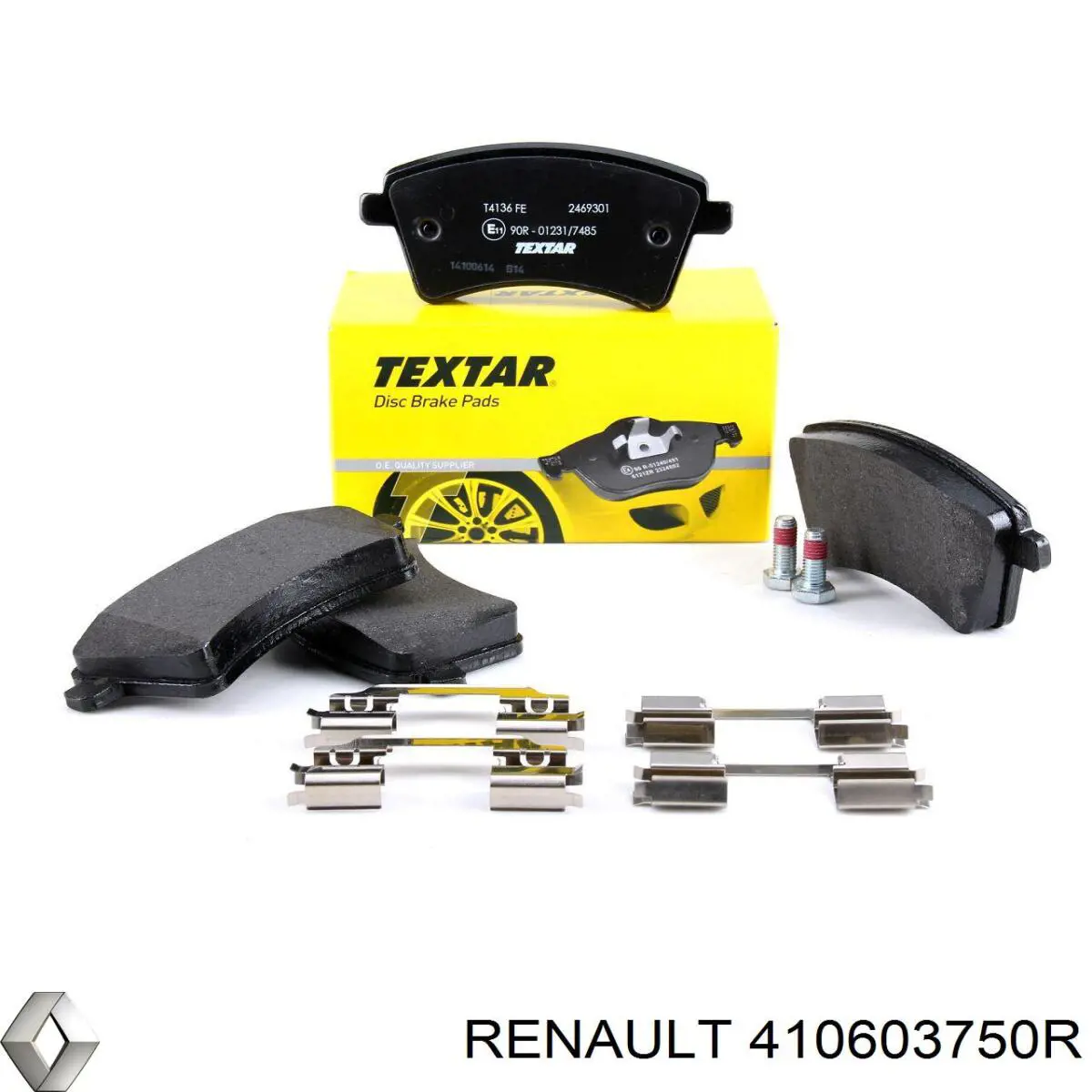 Передні тормозні колодки 410603750R Renault (RVI)