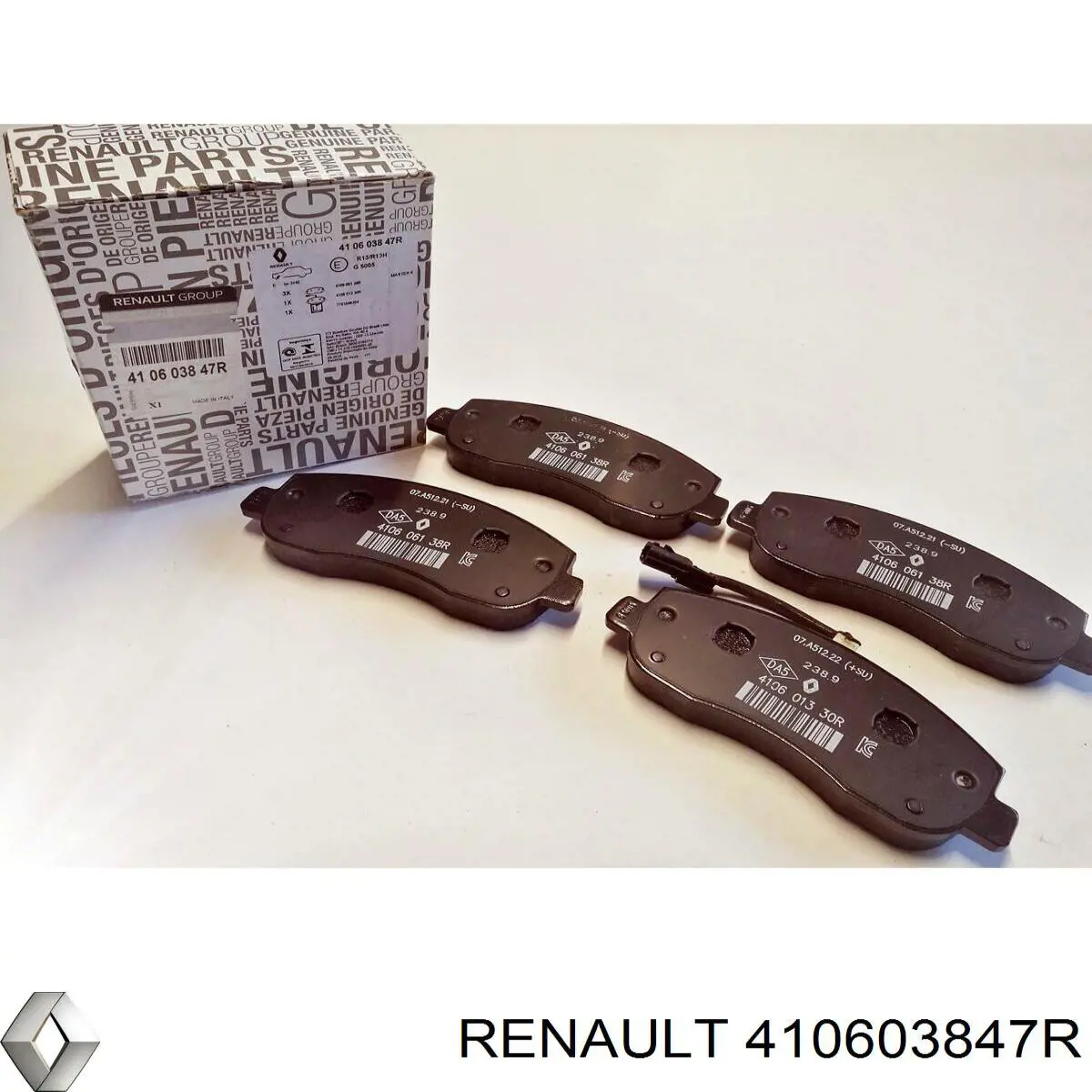 Купити 410603847R Renault (RVI) Колодки гальмівні передні, дискові
