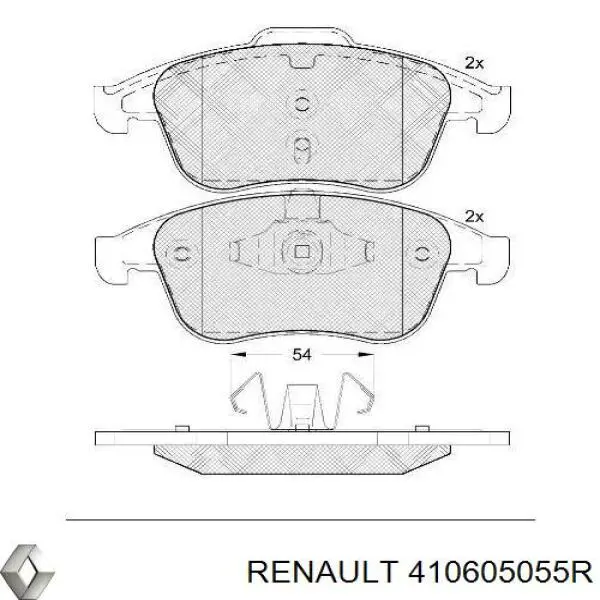 410605055R Renault (RVI) Передні гальмівні колодки