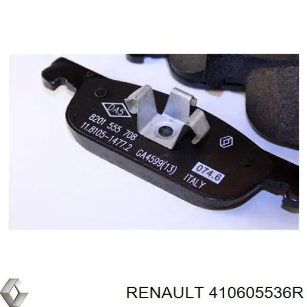 410605536R Renault (RVI) колодки гальмівні передні, дискові