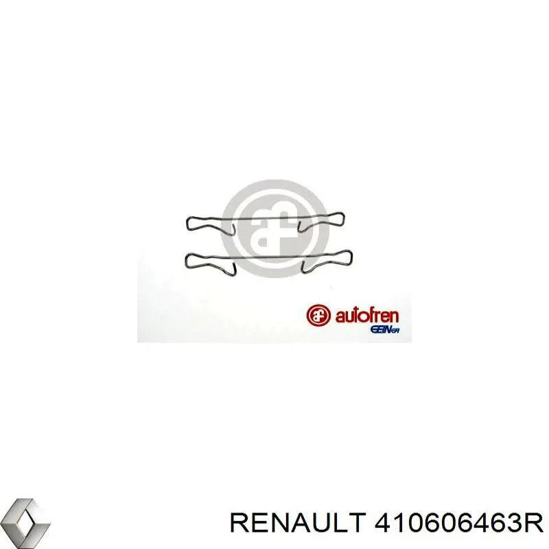 410606463R Renault (RVI) Комплект пружинок кріплення дискових колодок, передніх