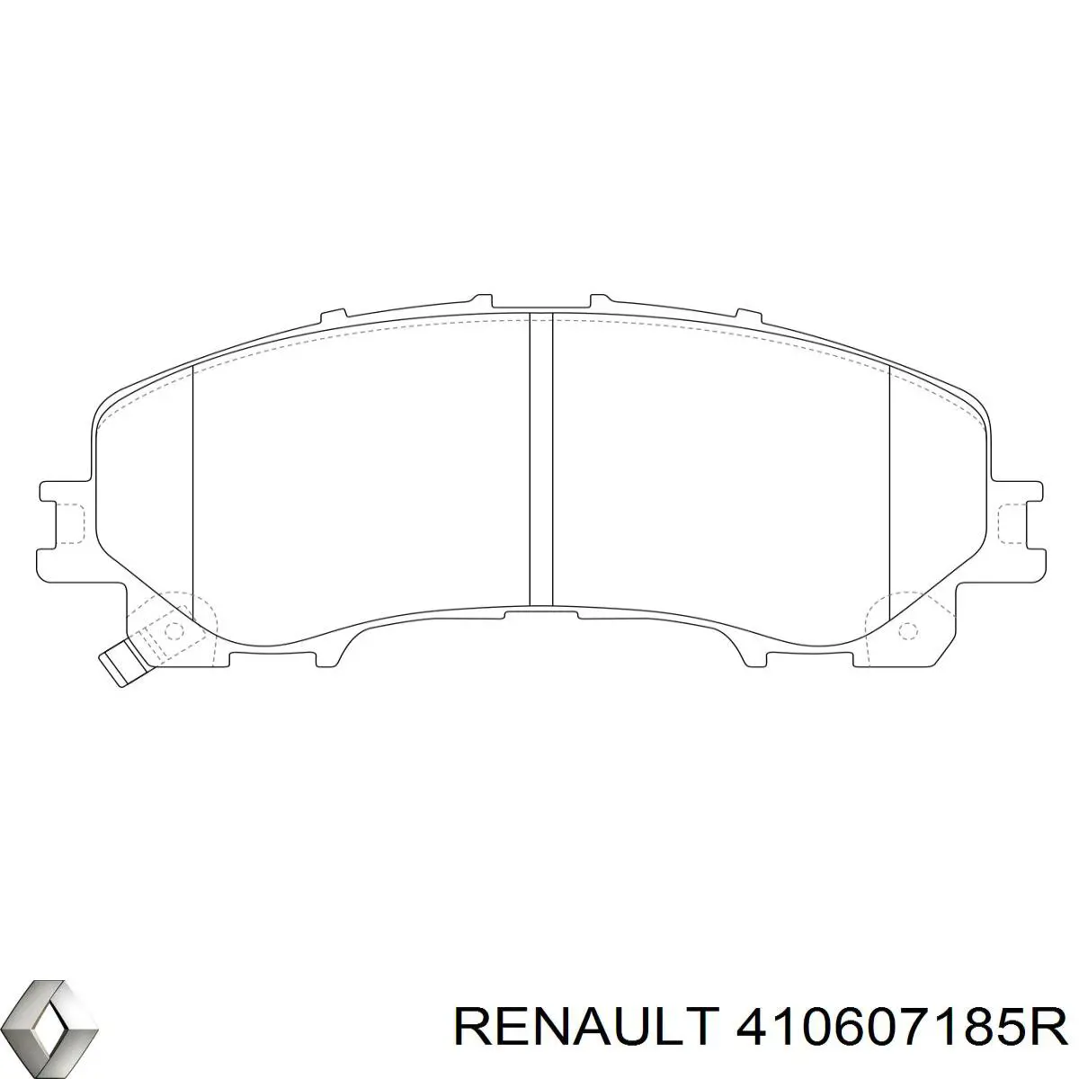 Гальмівні колодки Renault (RVI) 410607185R ціна, від 32.78 USD