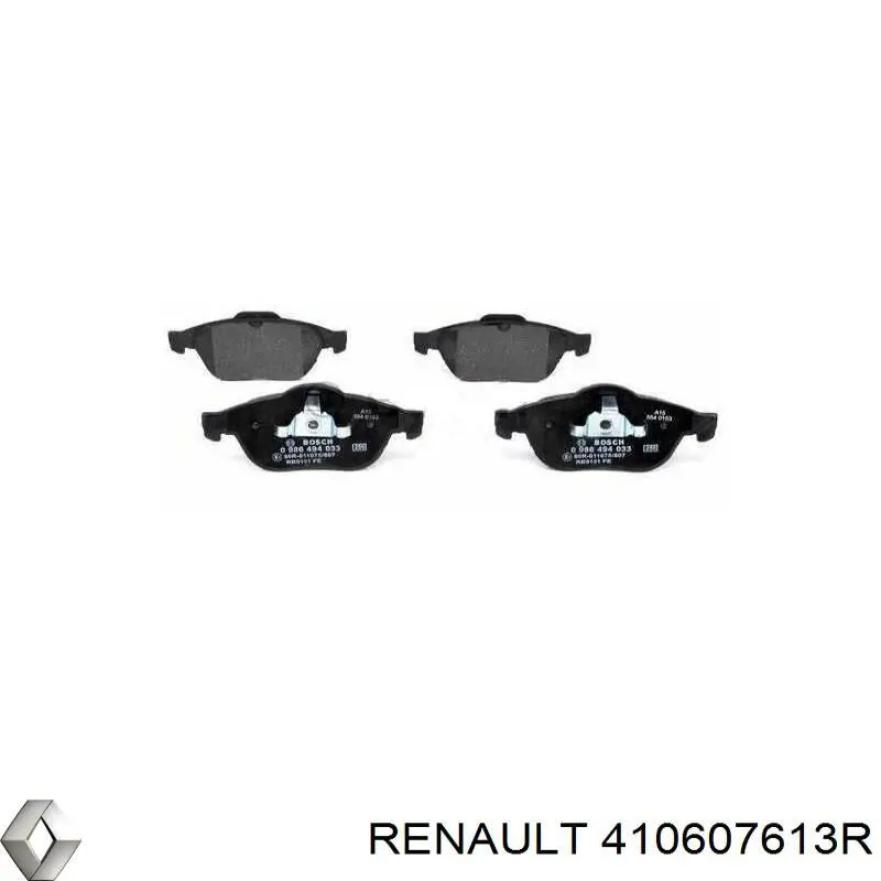 410607613R Renault (RVI) колодки гальмівні передні, дискові